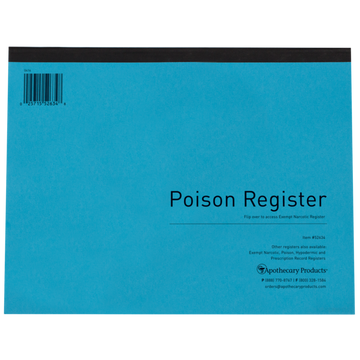 Poison/Narcotic Register