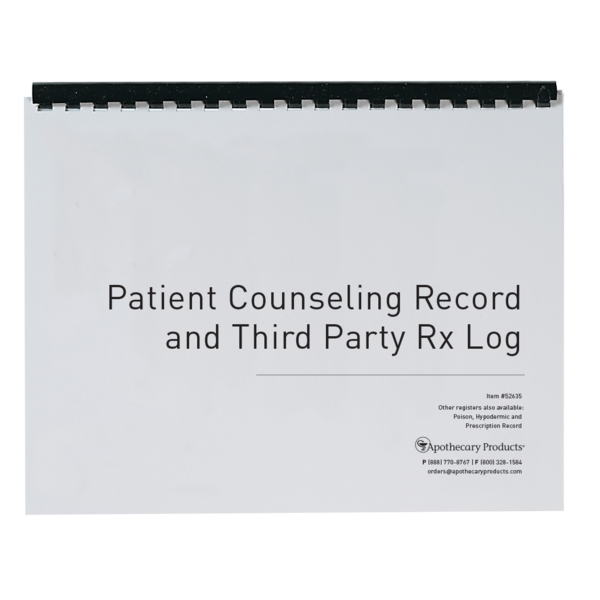 Patient Counseling Record &amp; Third-Party Rx Log