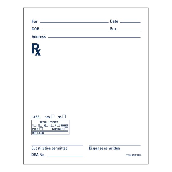 RX Pads | Prescription Pads | Apothecary Products