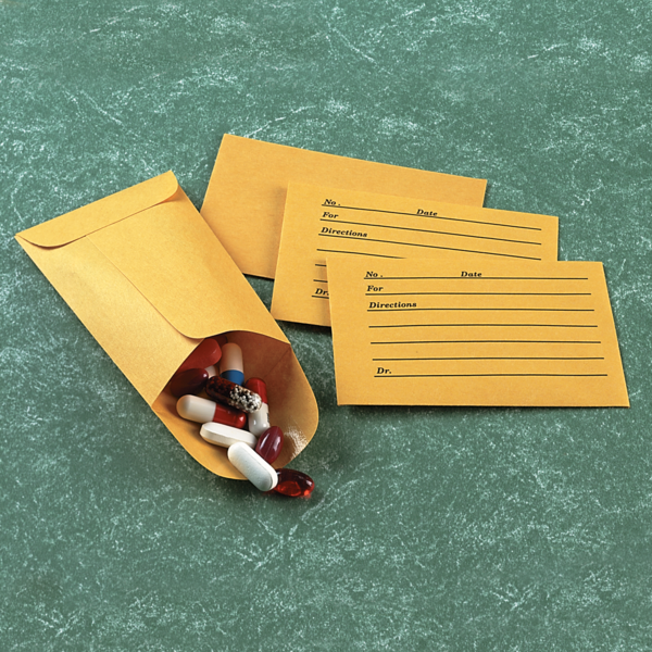 Imprinted Pill Envelopes