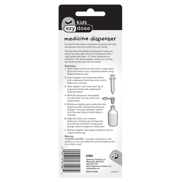 Oral Syringe and Dosage Korc® directions