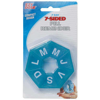 7-sided pill reminder  in package (spanish labels)