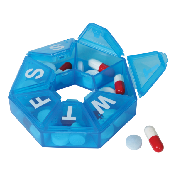 Weekly 7-Sided Pill Planner (Medium)