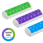 Weekly Travel Pill Pods in assorted colors