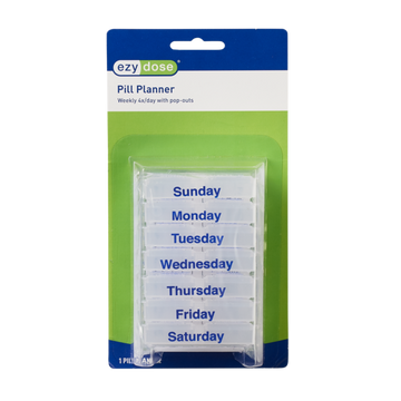 Ezy Dose® Weekly Pill Chest with Removable Daily Compartments