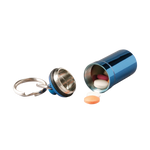 Blue Pill Fob with pills inside