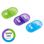 Daily AM/PM Pill Planner assorted colors