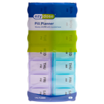 Weekly AM/PM Pill Planner with Removable Lid packaged