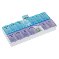 Weekly AM/PM Pill Planner with Removable Lid