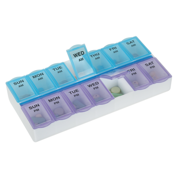 Ezy Dose® Weekly AM/PM Pill Planner with Removable Lid