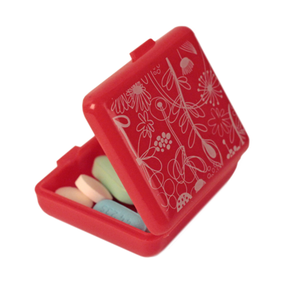 Pockettes® red floral open