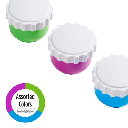 3-Compartment Travel Vial assorted colors
