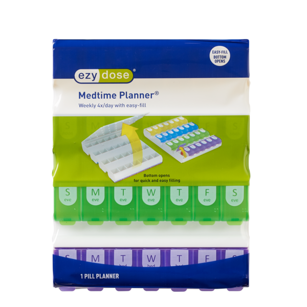 Easy Fill Weekly Medtime Organizer (XL) in packaging