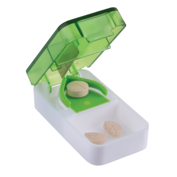 Portable Pill Cutter with pill storage