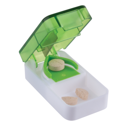 Portable Pill Cutter with pill storage