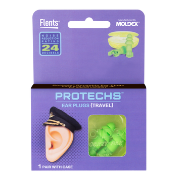 PROTECHS™ Ear Plugs for TRAVEL