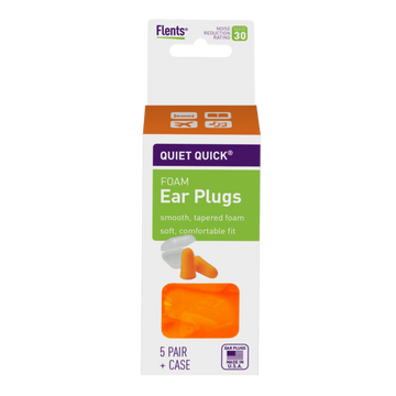 Flents® Quiet Quick Ear Plugs, NRR 30 (5 Pair)