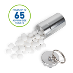 XL Pill Fob Keychain holds up to 65 Aspirin tablets