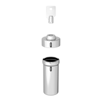 Stainless Steel Locking Pill Container assembly