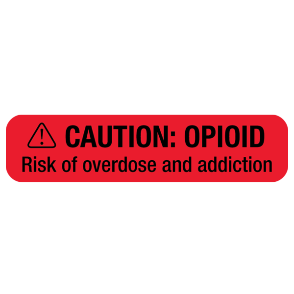 "OPIOID WARNING" Medication Label