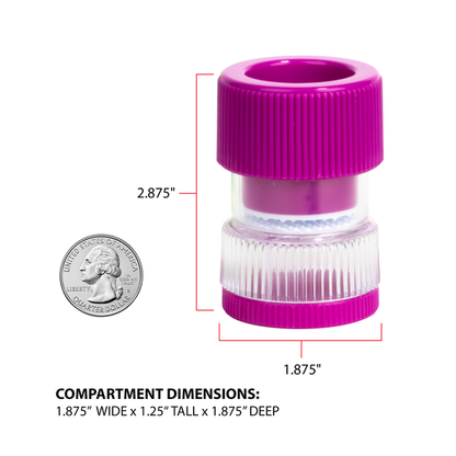 Pill Crusher with Storage size