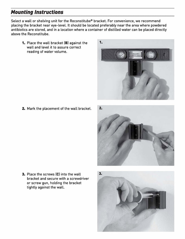 Original Reconstitube® With Pinch Valve Instructions | Apothecary Products